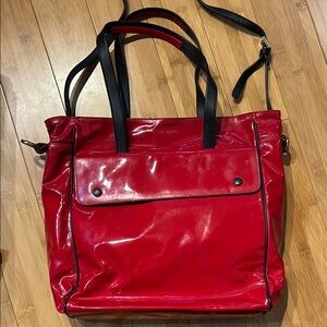 Victor Alfaro Red Patent Women's Bag